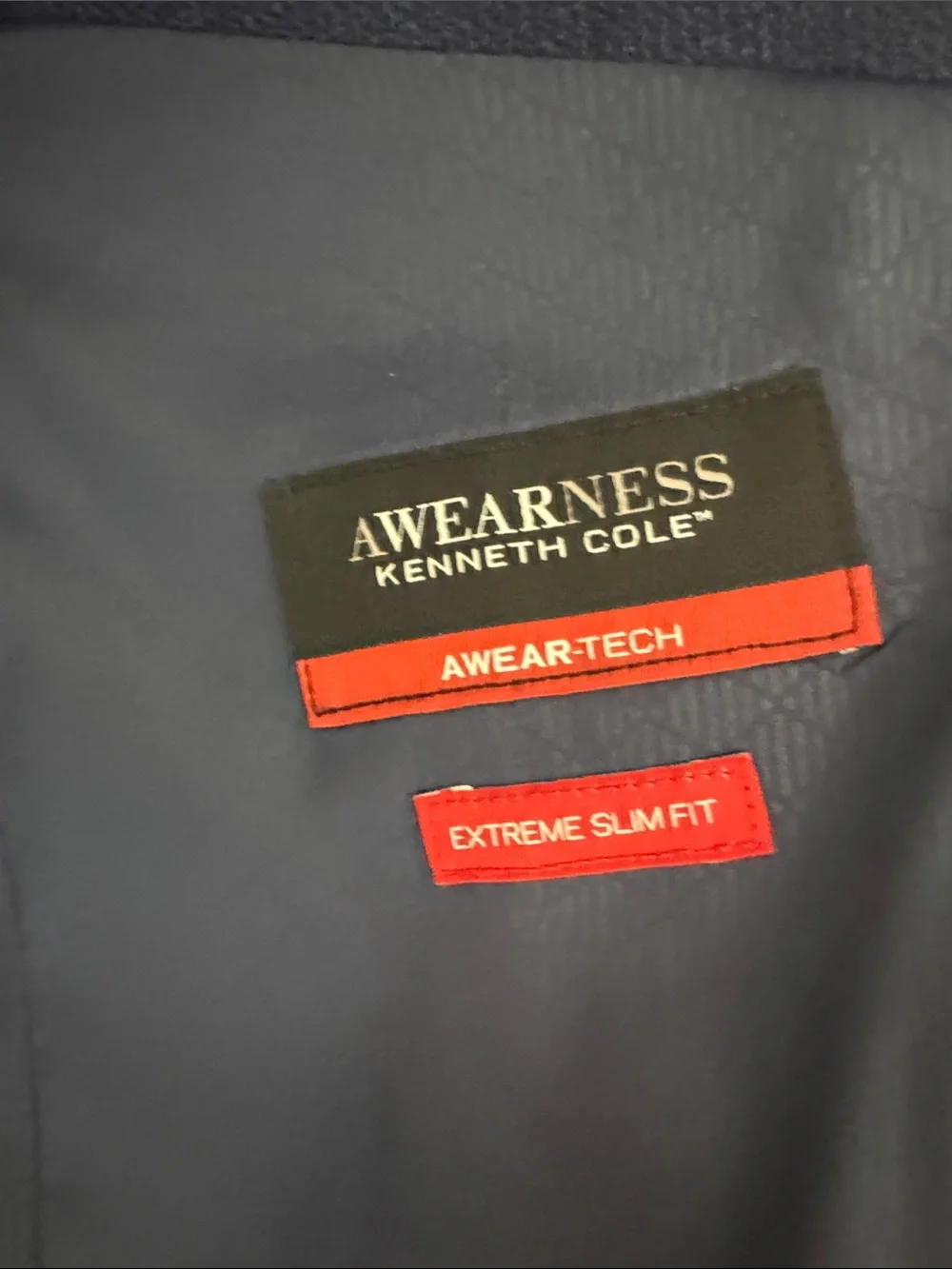 Kenneth Cole Awearness Navy Windowpane Sport Coat